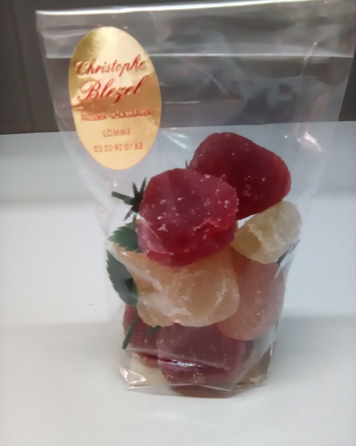 Pâte de fruits sachet 150G