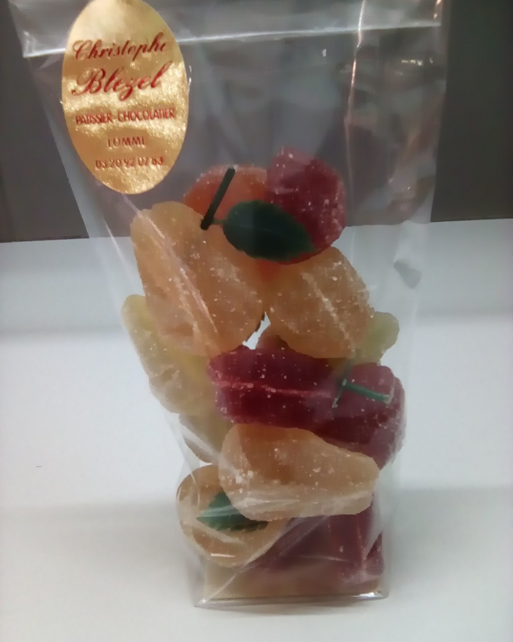 Pâte de fruits sachet 250G Boulangerie pâtisserie Christophe Blezel
